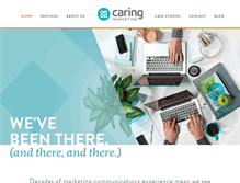 Tablet Screenshot of caringmarketing.com